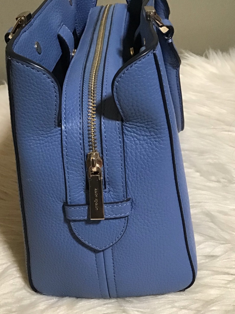 Kate spade triple compartment Leila pebble leather in fresh blue - Picture 4 of 16